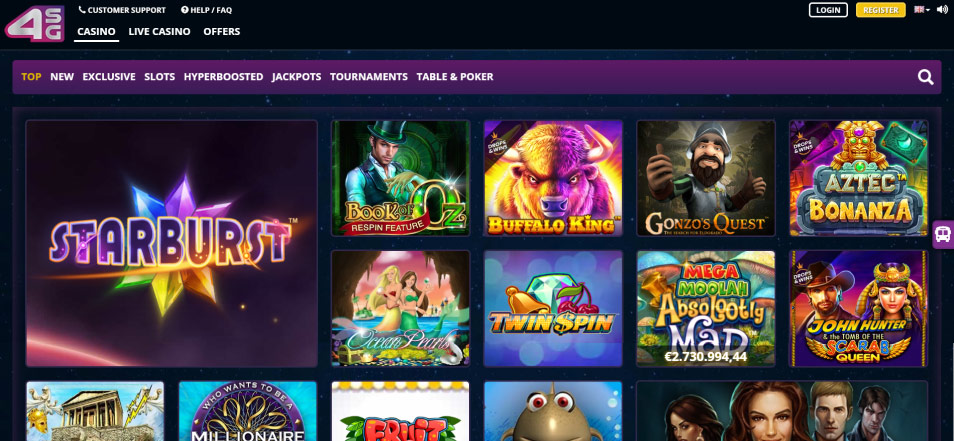 Obtenha o Bónus 4Starsgames Casino