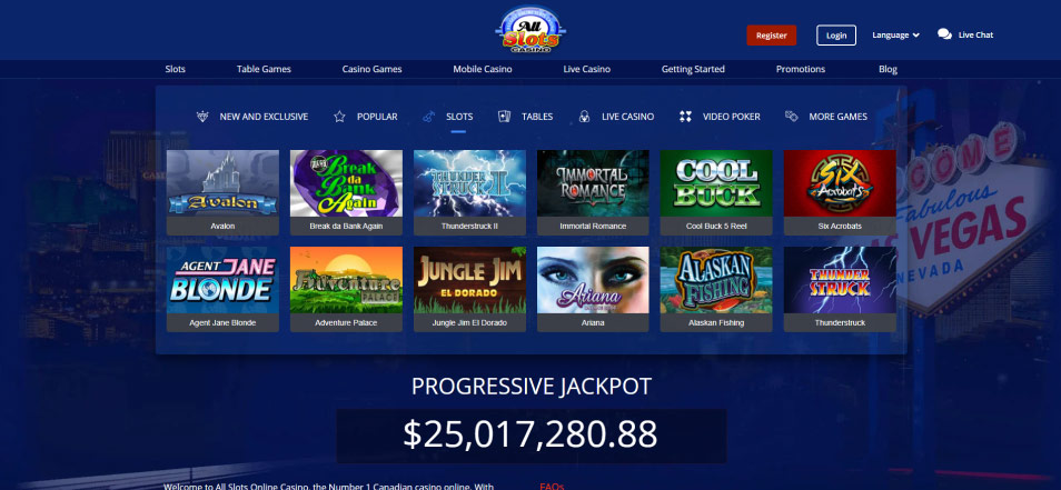 Obtenha o Bónus All Slots Casino