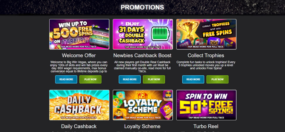 Registe-se no Casino Big Win Vegas