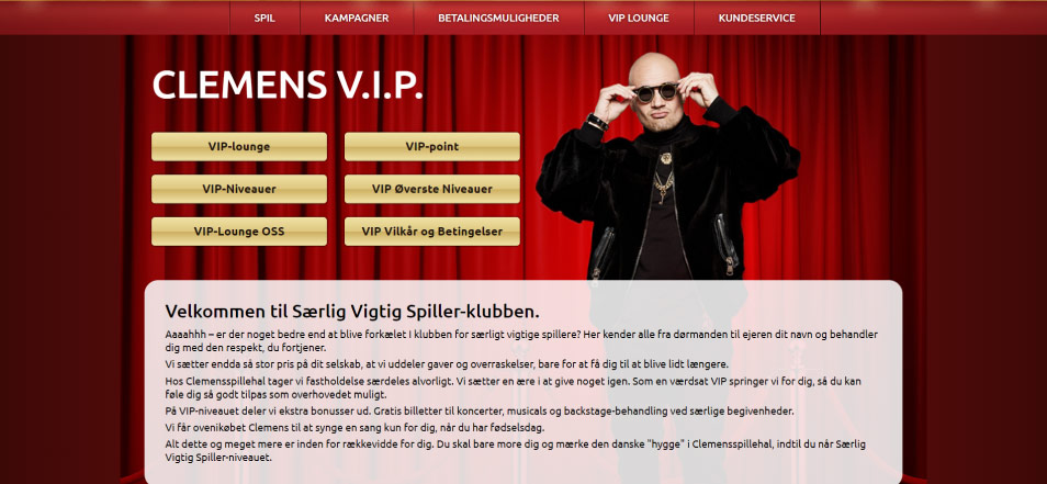 Registe-se no Casino Clemens Spillehal