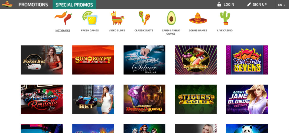 Registe-se no Casino La Fiesta