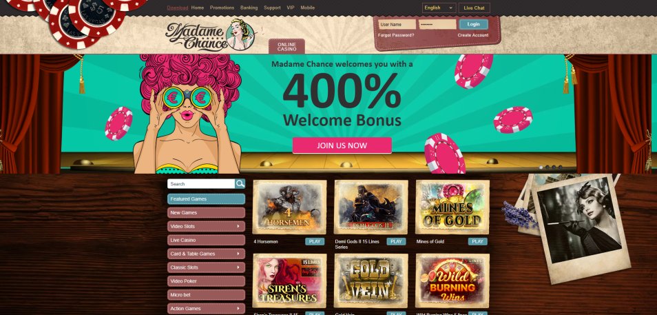 Casino Online Madame Chance Casino