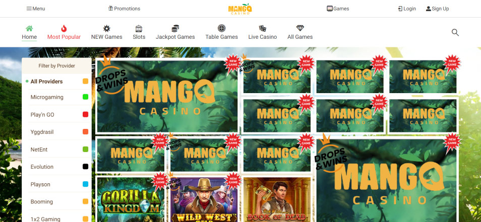 Obtenha o Bónus Mango Casino