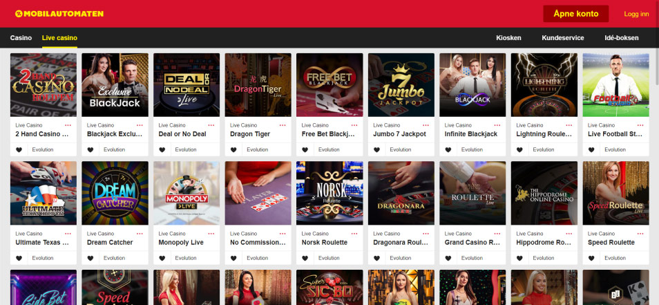 Obtenha o Bónus MobilAutomaten Casino