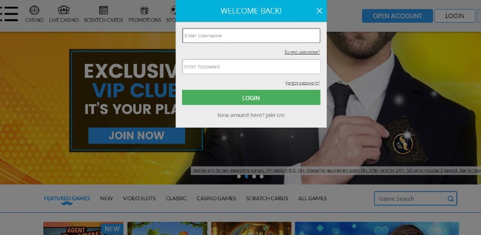 Registe-se no Casino Mr.Play