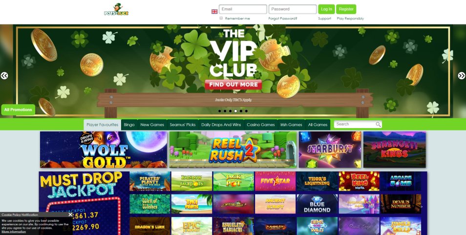 Casino Online Pots of Luck Casino