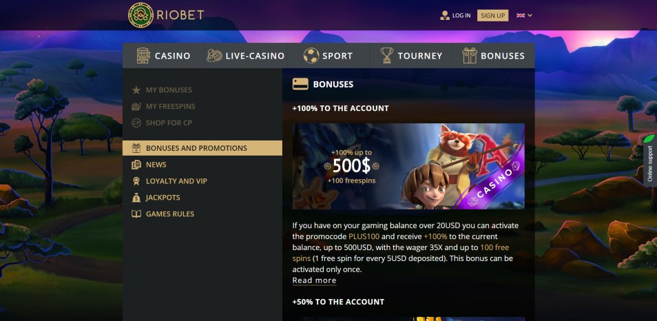 Obtenha o Bónus RioBet Casino